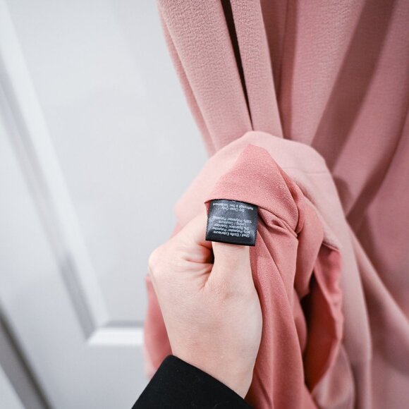 Dress the Population Size XL Tessa Blush Crepe Halter Mermaid Midi Dress - Picture 11 of 12